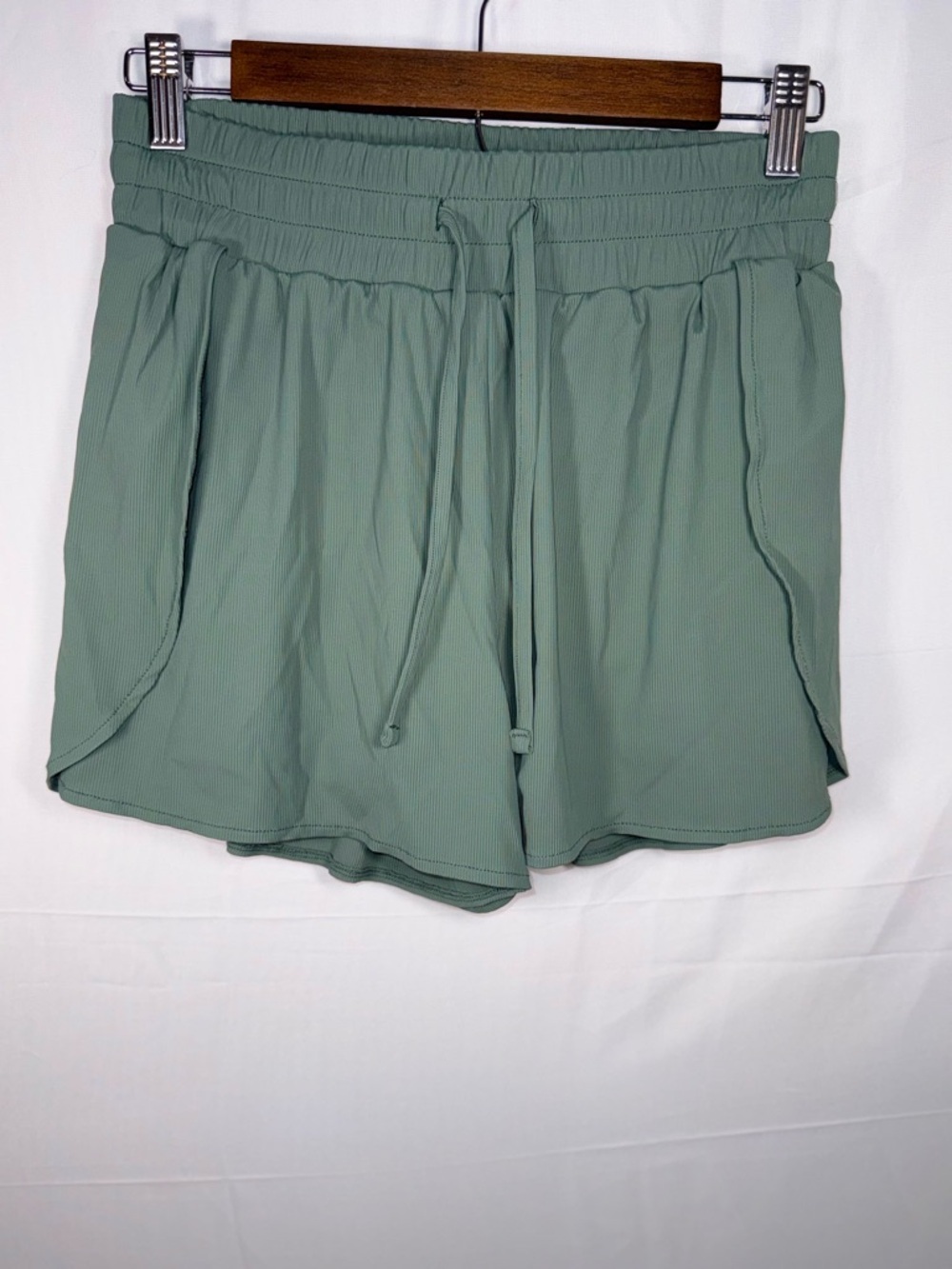 Zella Women’s Drawstring Green Running Activewear Shorts Size Small